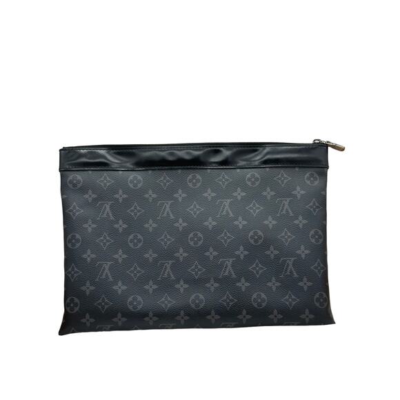Louis‎ Vuitton Monogram Eclipse Discovery Pochette GM*FULL INCLUSION - Picture 1 of 11